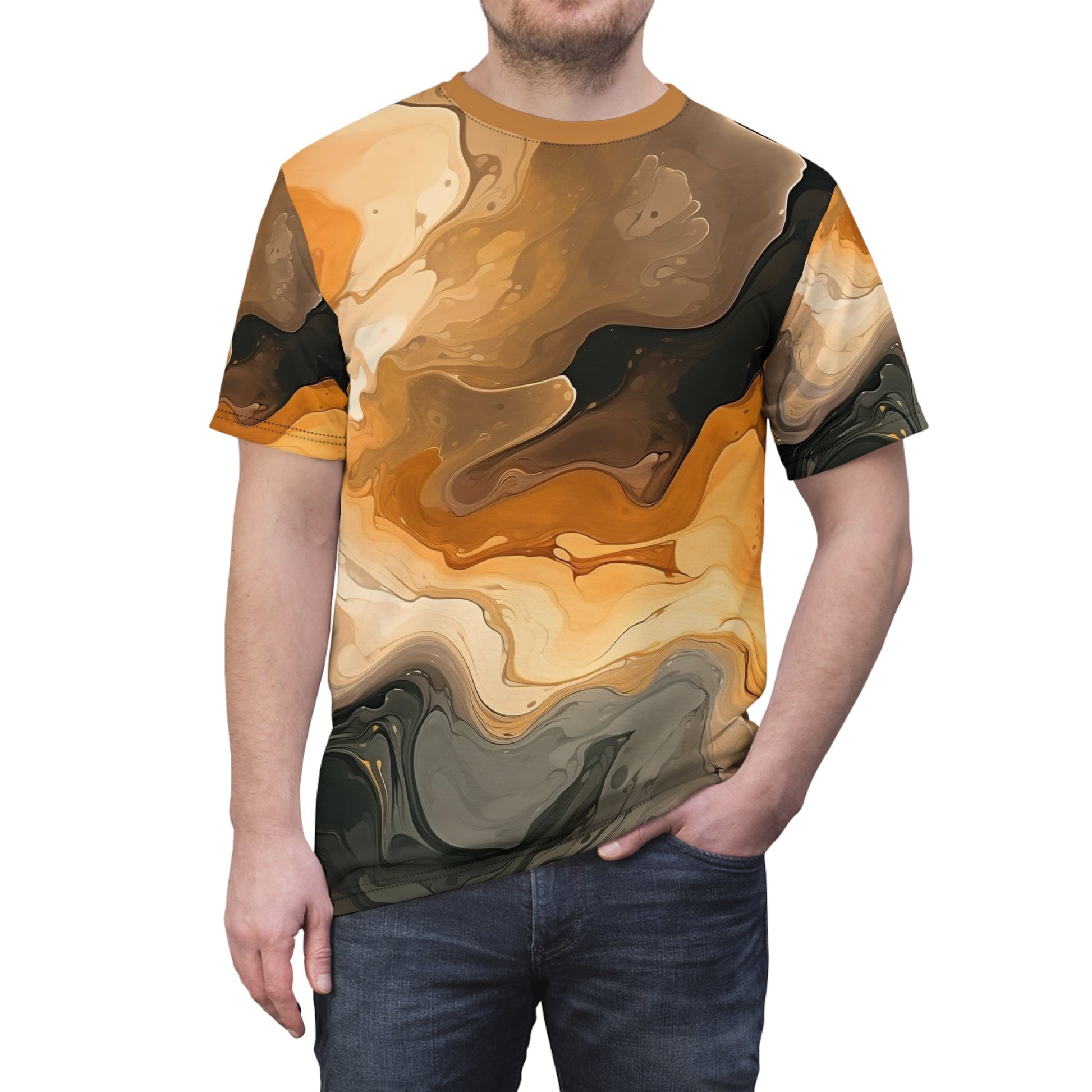 Earth Tone Men's Running Shirt - Sprintex - All Over Prints